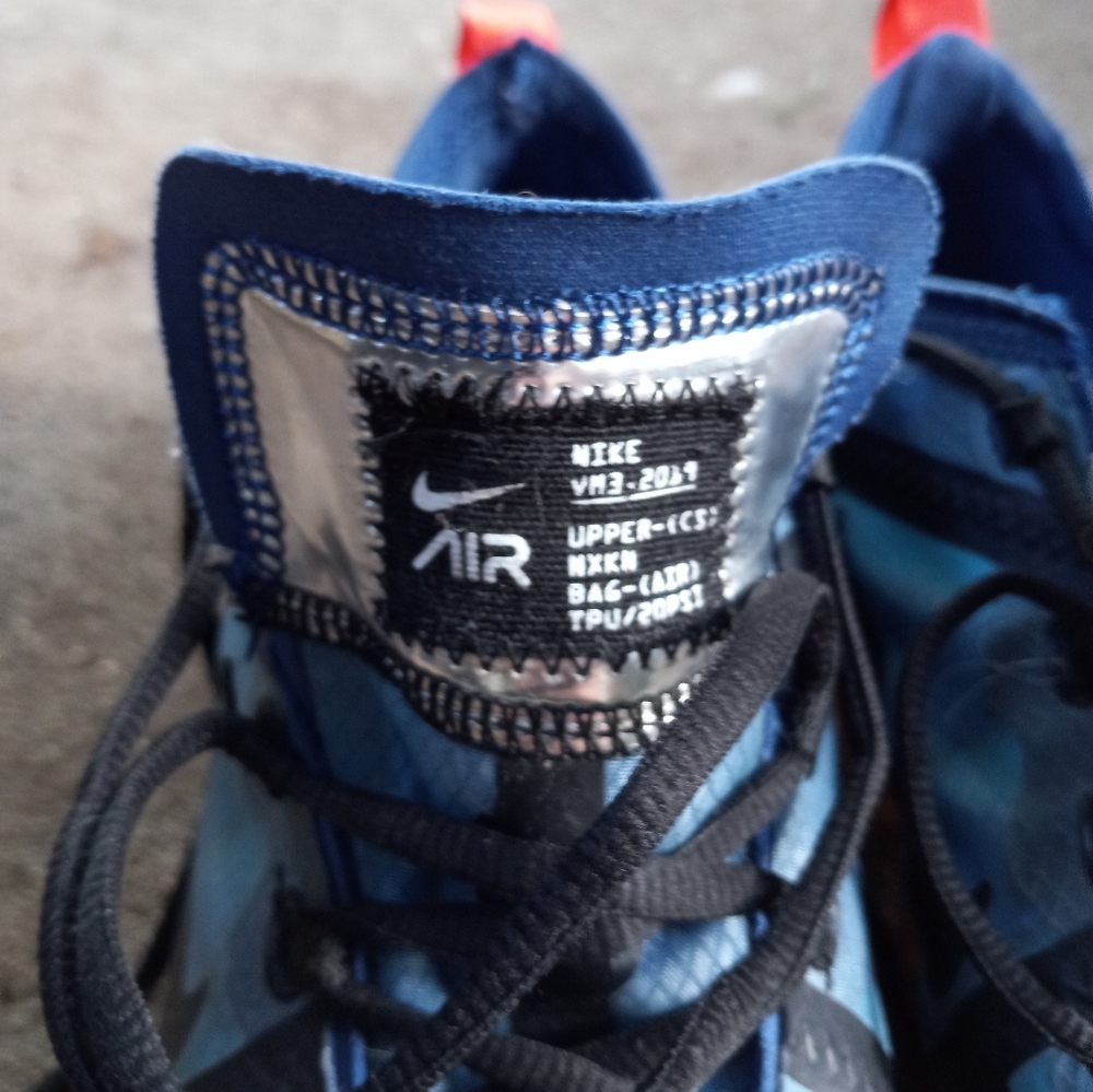 Nike Vapormax Indigo Force/Light Blue Fury-Black 2019 sneakers men size 9.5 - Picture 5 of 6